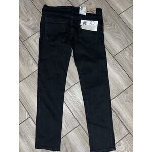 Nevada Mens Black Low Rise, Slim, Tapered Jeans Pants New NWT